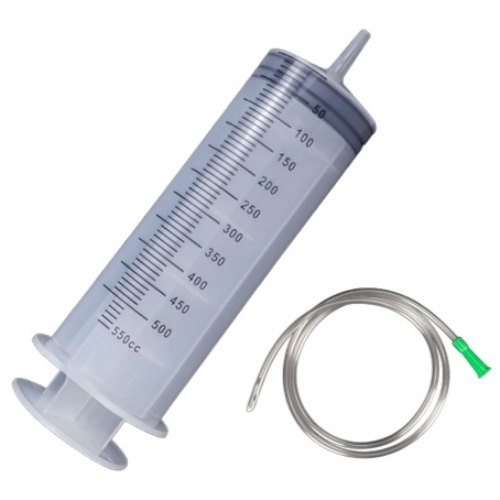 에덴표 550mL 공업용주사기 대형주사기 투명 실리콘 호스 어댑터 포함, 1개 9,800원