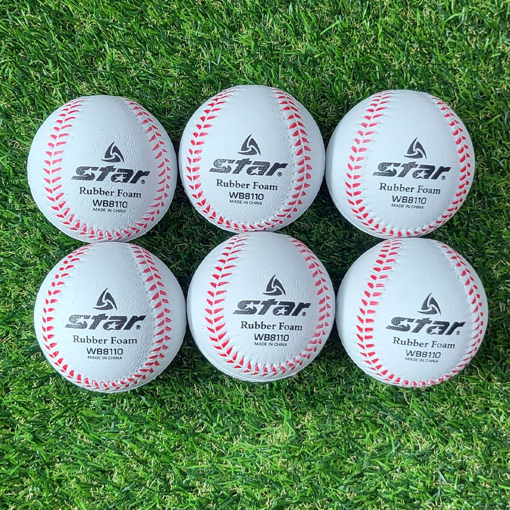 스타 안전 야구공 뉴 고무 연식 말랑말랑 야구공 6개입 15,900원