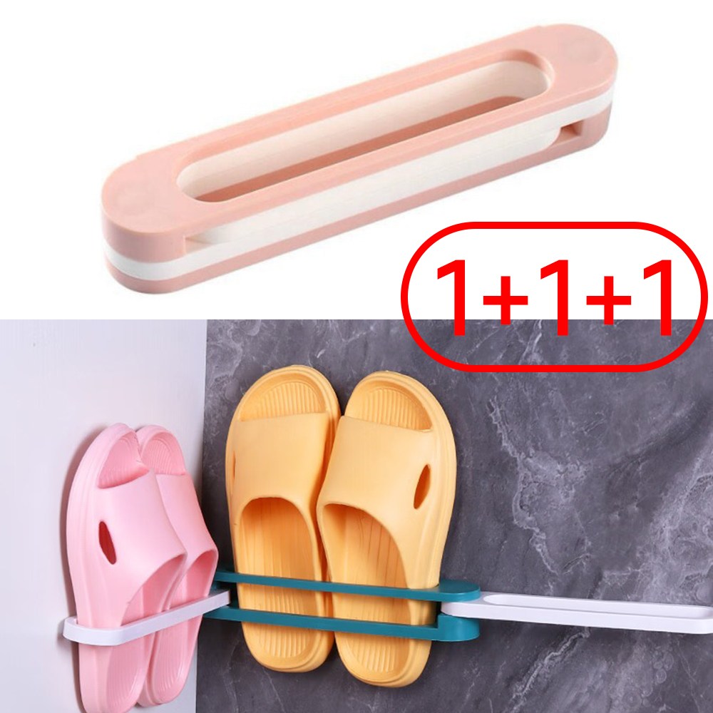 KCJ 접착식 슬리퍼 걸이 3단 거치대 5,700원