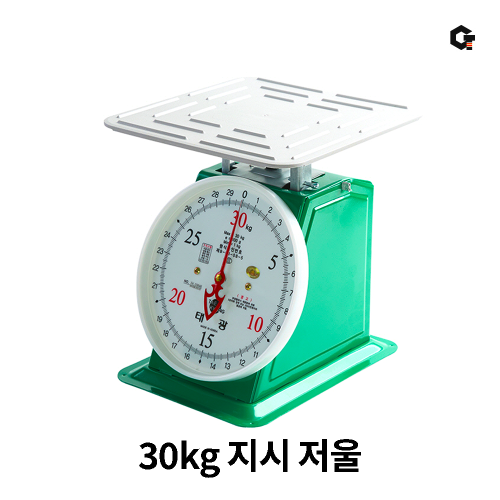 국산 태광 접시 지시 저울 눈금 계량기 앉은뱅이 아날로그 30kg 51,000원