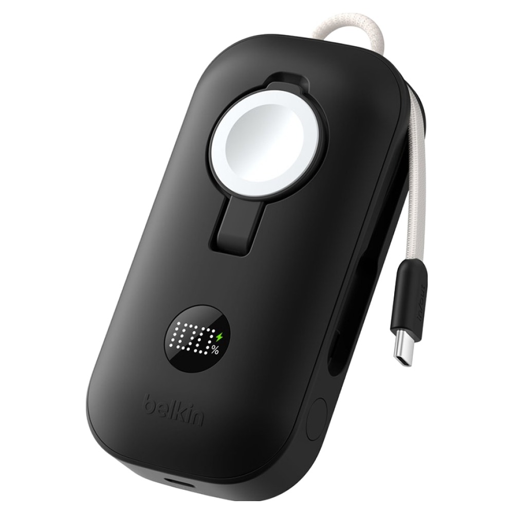 벨킨 부스트차지 프로 Apple Watch 겸용 10K 초고속 충전 45W 디스플레이형 보조배터리 C타입, BPD012fqBK, 블랙 134,000원