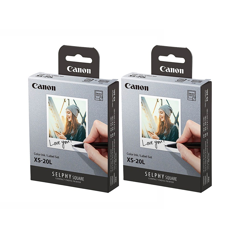 캐논 XS-20L 셀피 스퀘어 잉크 카트리지 용지세트 2개 37,500원