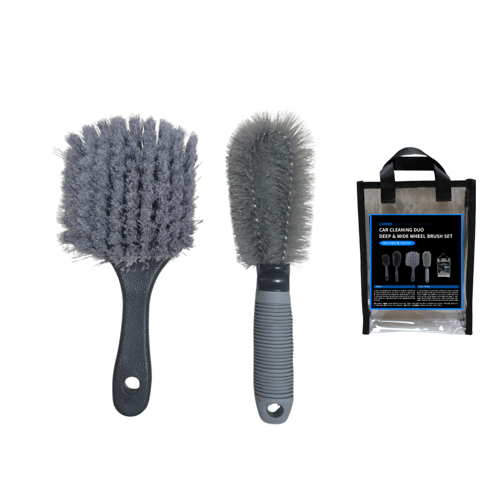 리비닉 자동차 휠 브러쉬 + 타이어 브러쉬 세트 매트 청소 보관백증정 14,700원