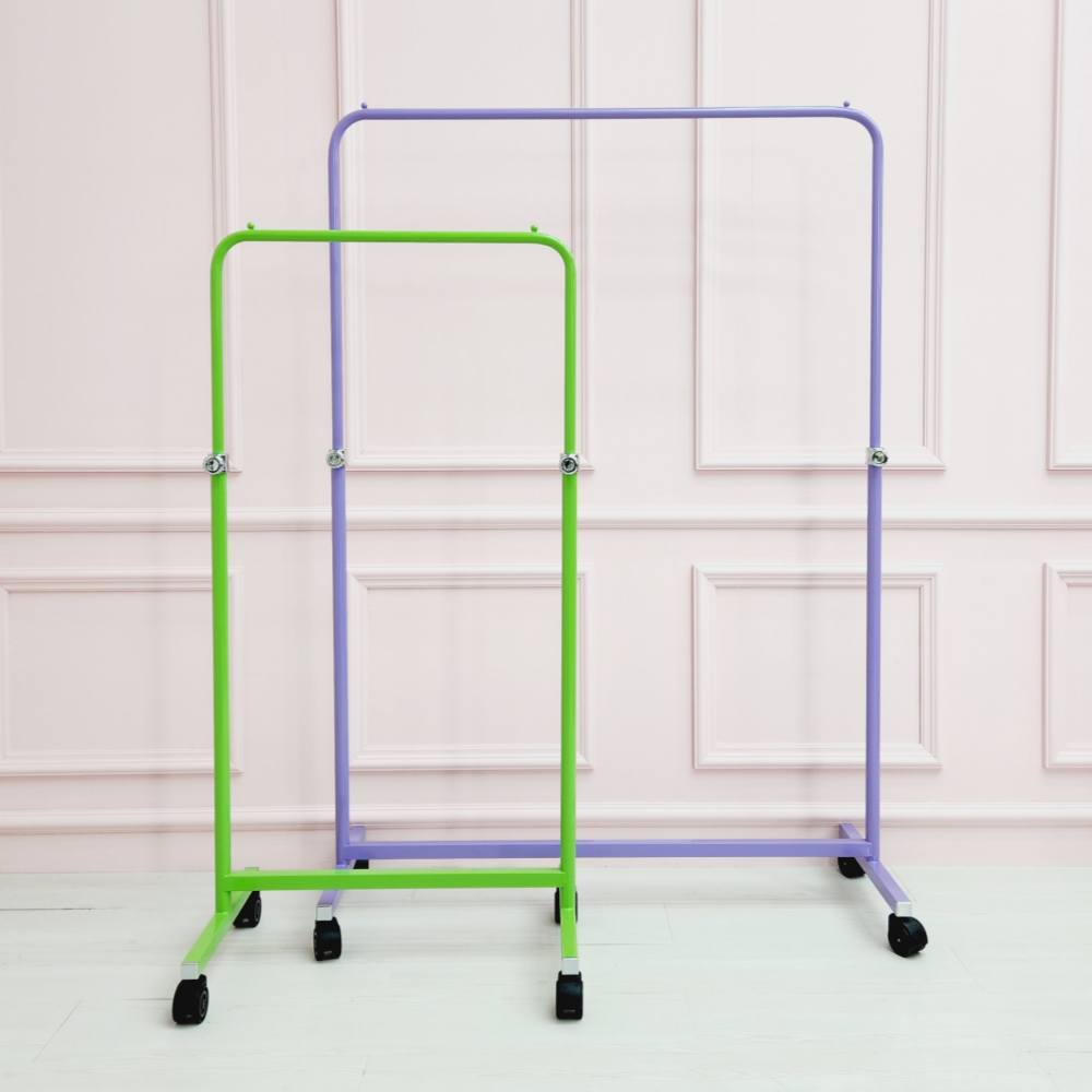 디자인단단 클래식라운드 옷방 드레스룸 매장 옷가게 철제 튼튼한 이동식행거, 화이트 62,000원