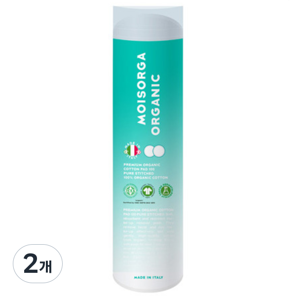 모이스올가 프리미엄 유기농 화장솜 퓨어스티치, 100매입, 2개 16,290원