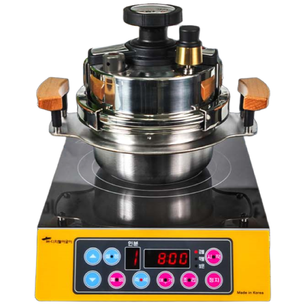 (더블Gift) 디지털아궁이 솥밥 인덕션 압력밥솥 IH 고급형 가정용 3-4인용 스테인레스 솥밥 국내생산 솥밥, 실버, 1세트, 1.5L 389,000원