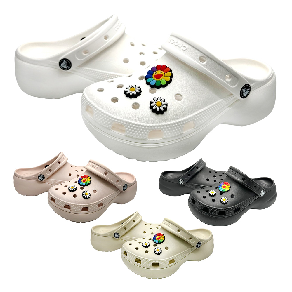 [크록스 정품] CROCS 클래식 플랫폼 클로그 키높이 여성 슬리퍼 +모아츄 악세세리 포함 68,900원