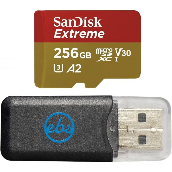 샌디스크 익스트림 마이크로SD 256GB 메모리 카드 태블릿용 삼성 갤럭시 탭 S9 FE 및 FE+ 호환 SDSQXAV256GGN6MN U3 V30 번들 1개 포함 스톰볼리 외 107,200원