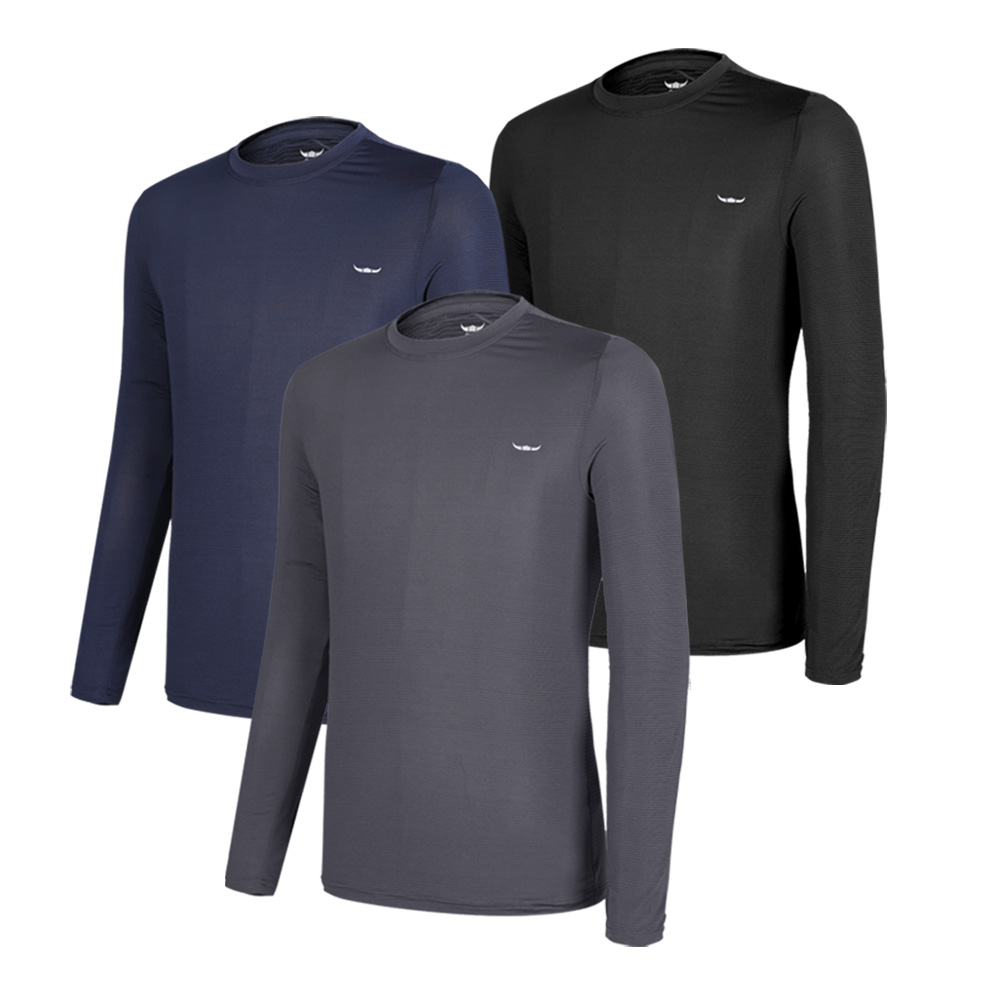 [BFL] (총 세장!!!) 남성 긴팔 라운드티_등판메쉬 빅사이즈 운동복 등산복 아웃도어 스포츠 긴팔티 29,870원