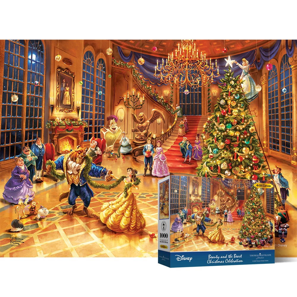 퍼즐라이프 디즈니 미녀와 야수 크리스마스 무도회 킨케이드 1000피스 직소퍼즐액자 PL7018D, 1개, 퍼즐단품(액자X) 38,000원