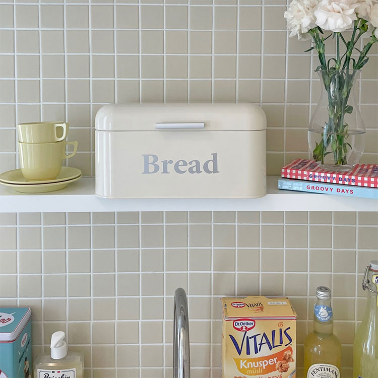 요기나게 브레드박스 빵보관함 틴케이스 영양제정리함, 1개, 아이보리 31,000원