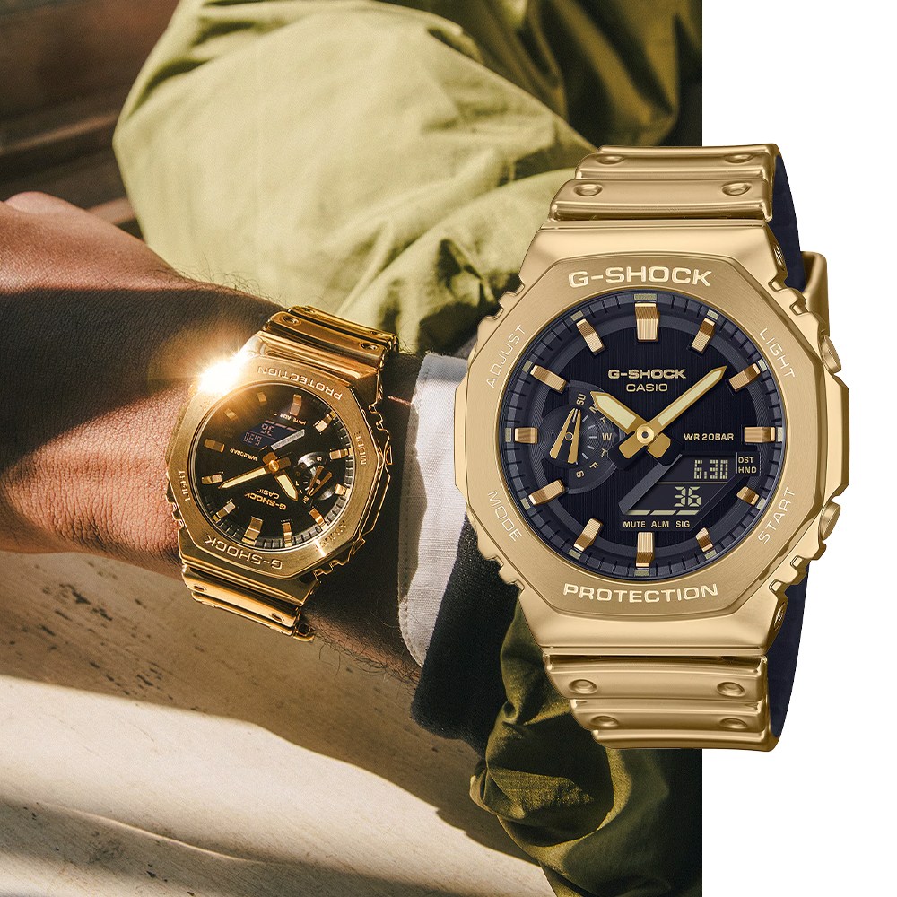 백화점AS가능 지샥 지얄오크 GM-2100YMG-9A 메탈릭 방수 아날로그 군인 우레탄 시계 300,000원