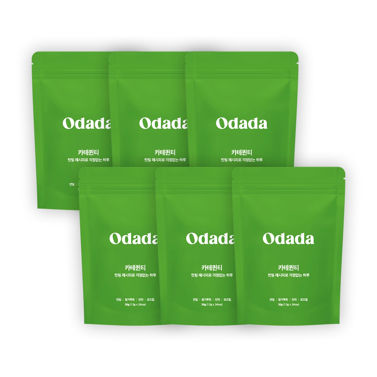 [공식몰] 오다다 카테퀸티 대용량 / 임산부 선물 카페인없는 체지방관리 슬림밸런스, 6개, 24개입, 1.5g 84,000원
