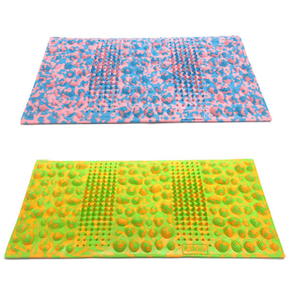 에이스샵_국내생산 헤라칸 지압매트(핑크,옐로우) 발매트 주방매트 헤라칸 지압매트 발마사지 건강매트, 옐로우, 1개 21,900원