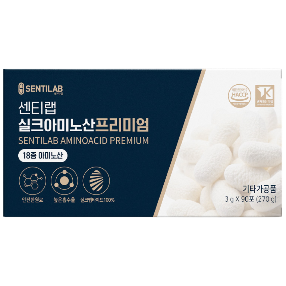 센티랩 실크아미노산 프리미엄 큐, 3g, 90개, 현재가 120,000원