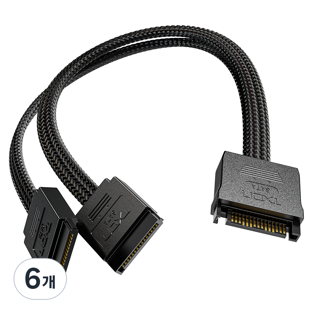티엑스온 1:2 SATA Y타입 전원 연장 케이블 20,450원