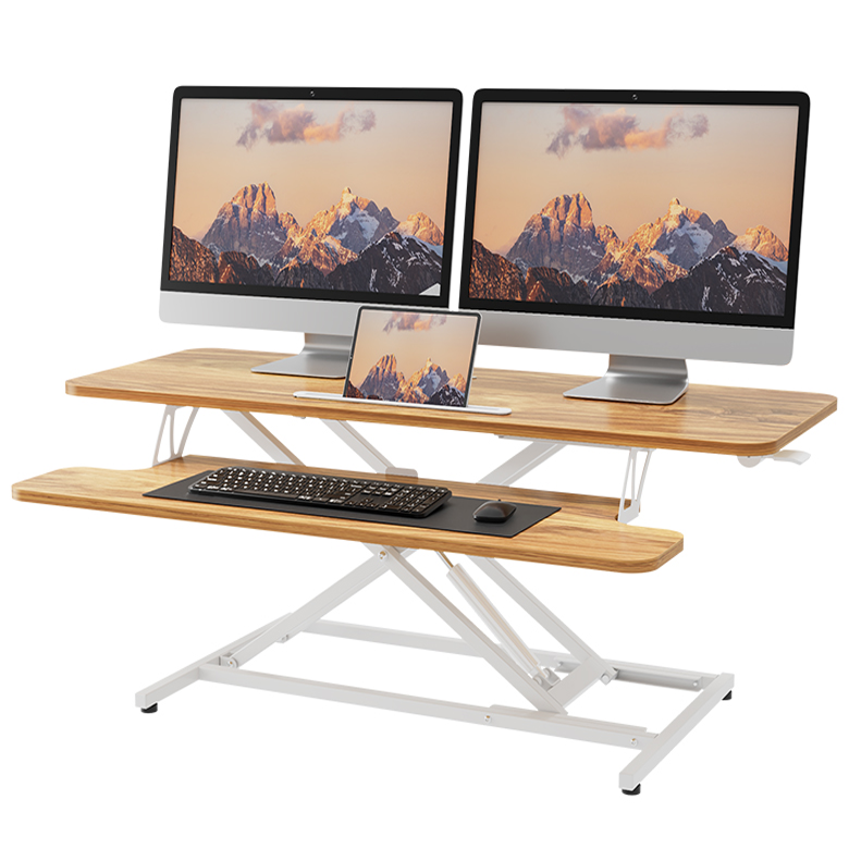 Ergomaker 모션 데스크 에어 리프트 높이조절 테이블 스탠딩 책상 106*40cm, 자연 116,000원