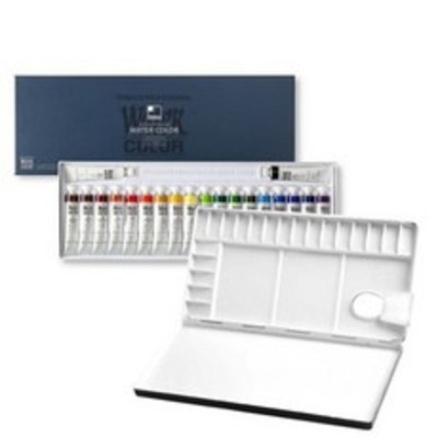 신한 수채화 물감 12ml 20색 + 알루미늄 20칸 팔레트 37,700원