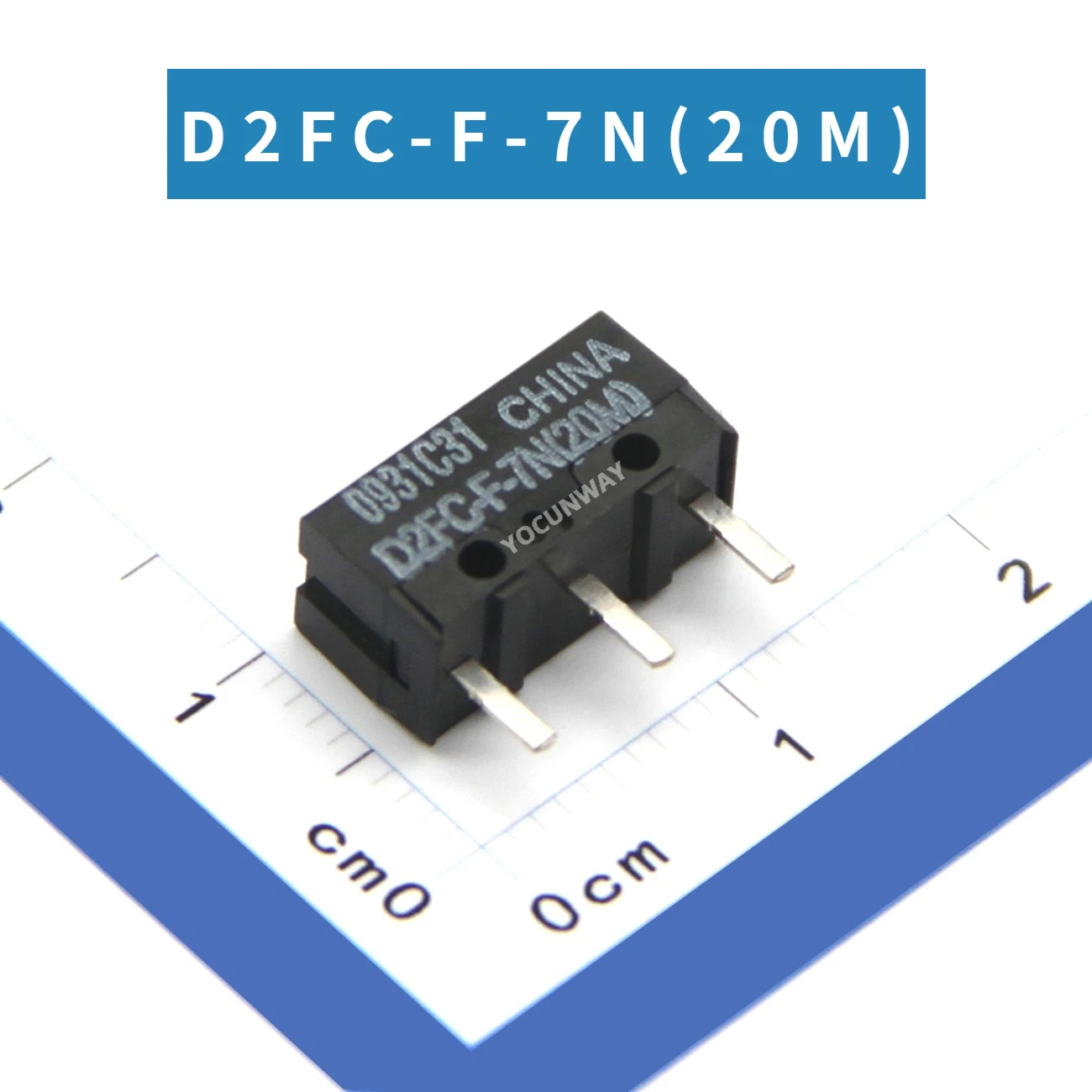 10PCS-100PCS D2FC-F-7N(20M)  정통  OMRON 마이크로 스위치 흰색 도트 리미트 3 핀 마우스 버튼 수리 12,800원