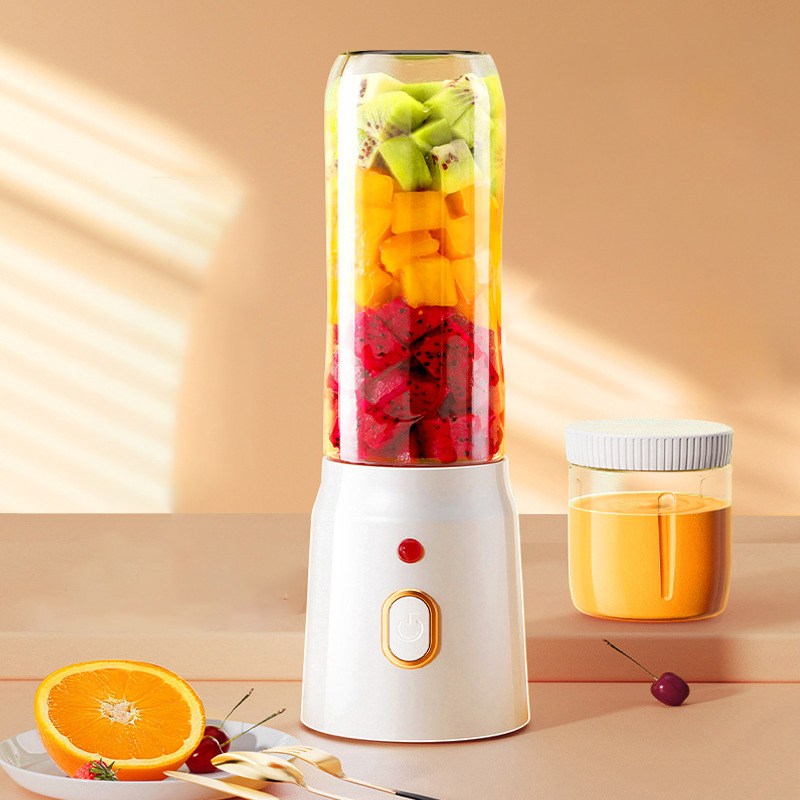 Veralool 무선 휴대용 블렌더 USB 충전 소형 원터치 미니 저소음 가정용 믹서기 10날 칼날 450ML 21,580원