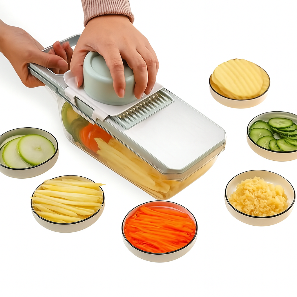 다양한 야채 손질을 한번에 6종 칼날 수납형 채칼 슬라이서 13,000원
