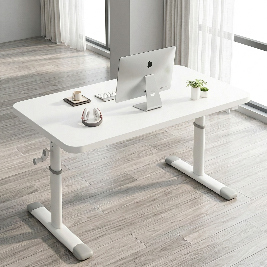 자은 리빙 수동 모션데스크 높이조절 책상, 화이트 56,910원