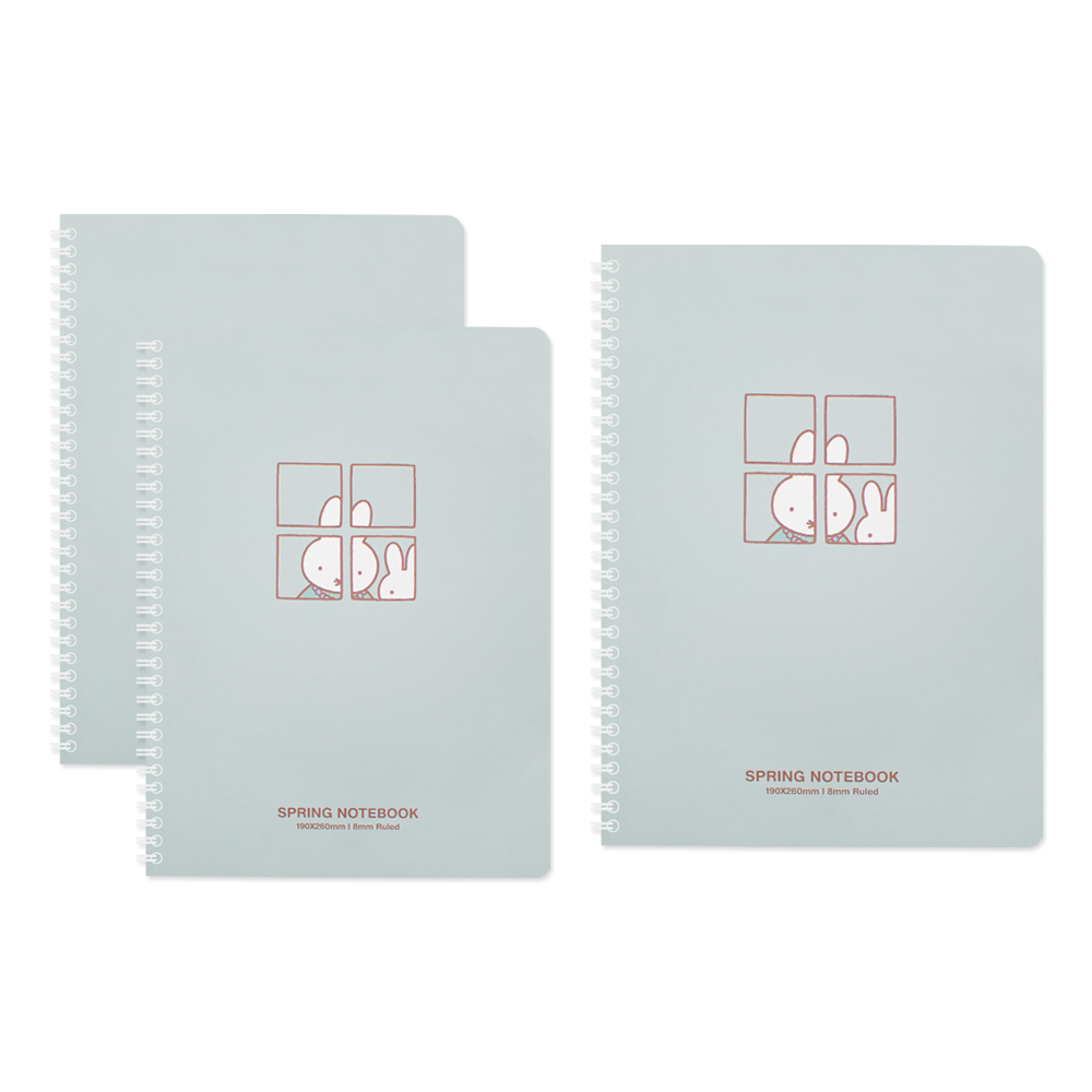 미피 캐릭터 스프링노트 8mm 3권, 민트 10,900원