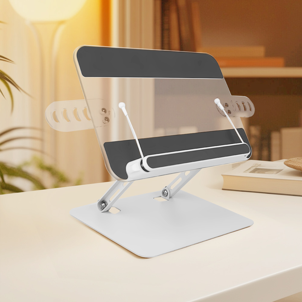 FASEN 투명 독서대 다용도 접이식 높이조절 태블릿 노트북 거치대 확장식, 화이트 23,900원