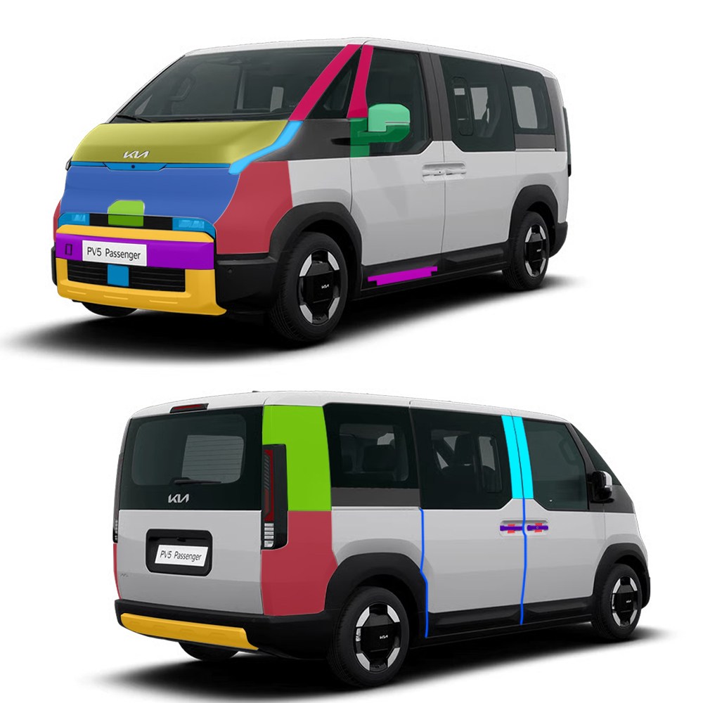 스킨엑스 PV5 패신저 SW1 외장필수 패키지 PPF 차량보호필름 750,000원