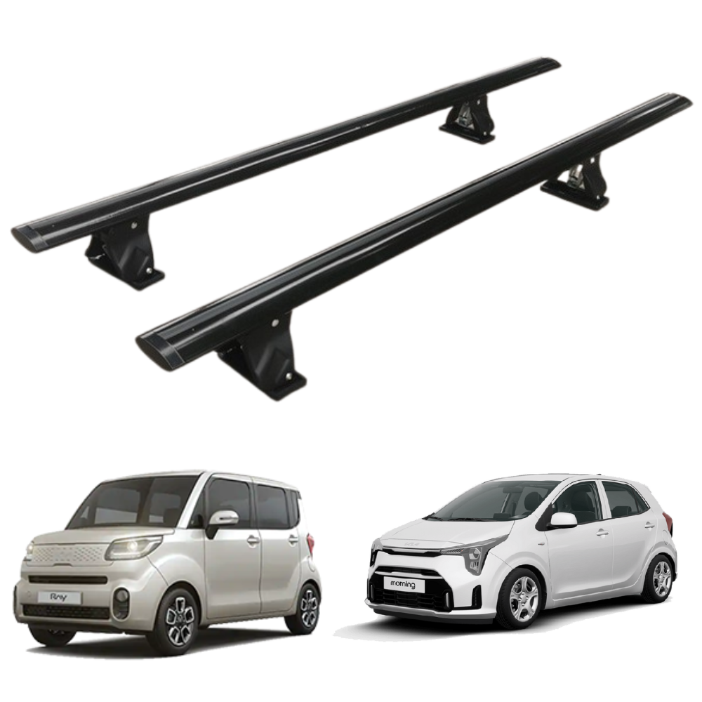 김파츠 경차용 문틀 차량용 가로바 1.3M 레이 모닝, 블랙, 1세트 77,000원