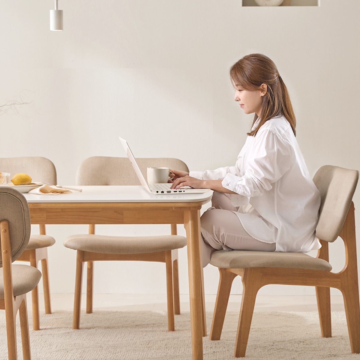 핀란디아 포레스트 릴렉스 4인 낮은 세라믹 식탁세트(의자4), 단품 579,000원