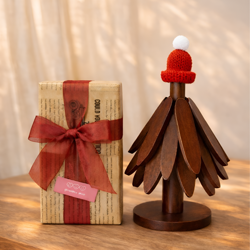 가꾸다꾸 튼튼한 원목 트리 냄비받침 집들이 선물, 1개, 월넛레드 25,900원