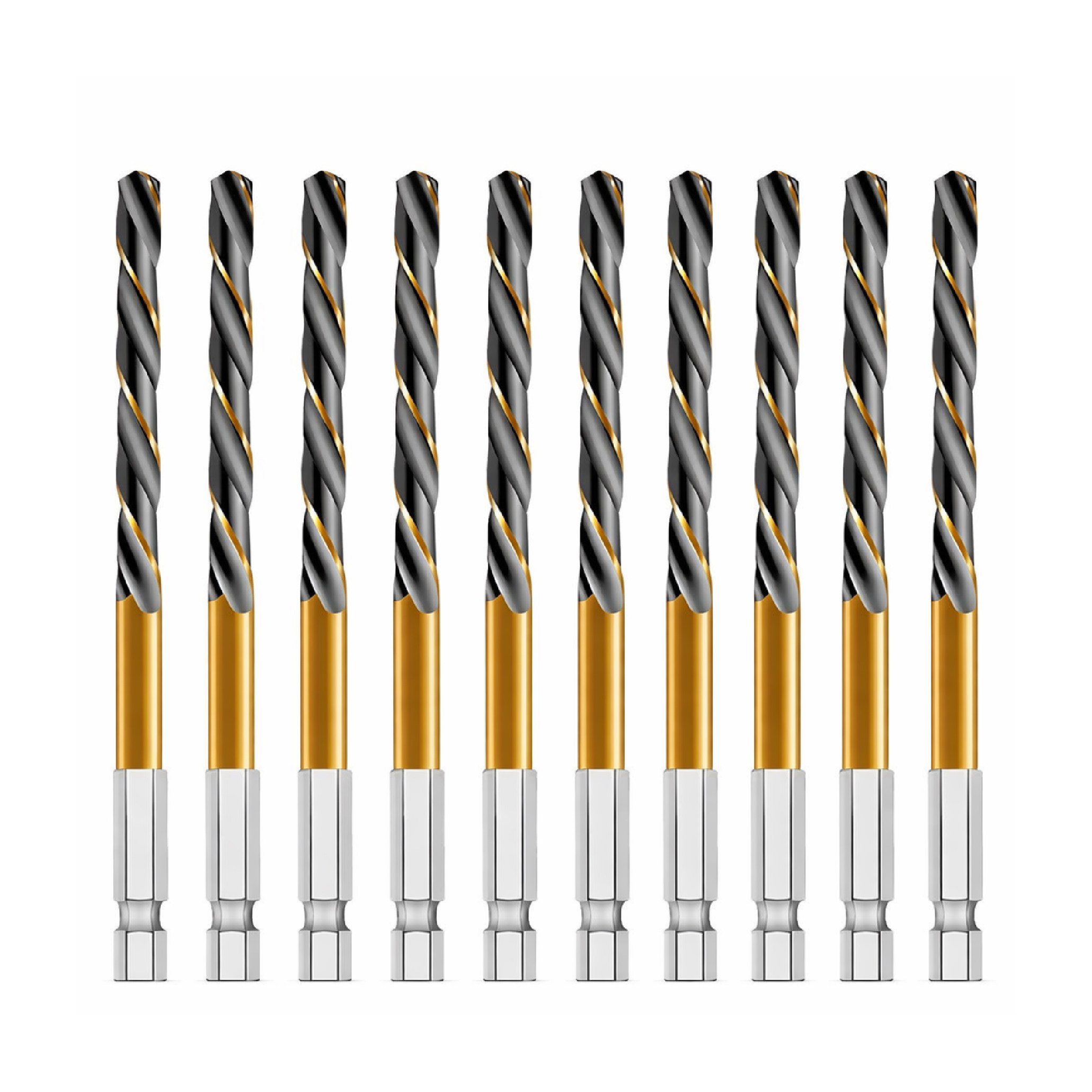 플로메리아 코발트스텐기리 5mm 10개입 세트 육각 임팩드릴 호환 서스 드릴비트 스테인레스 드릴날 샤시 철제 철기리 철재 타공, 1세트 20,900원