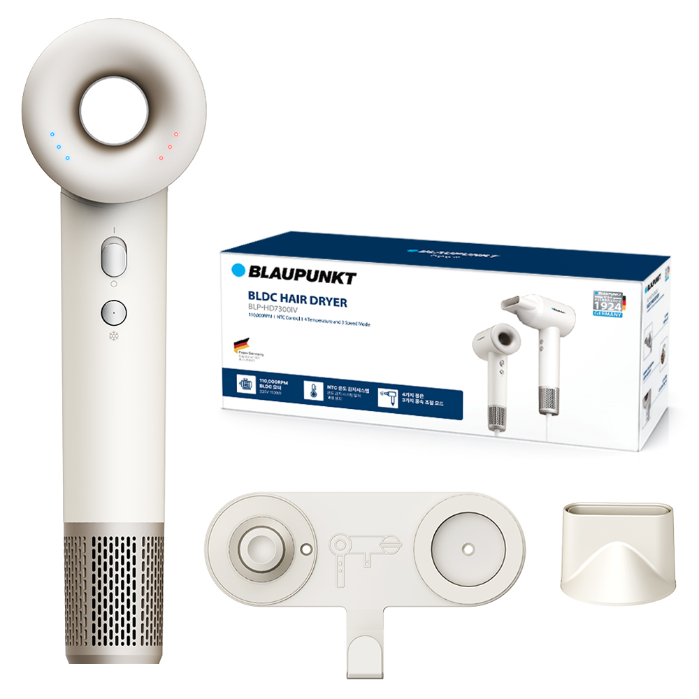 블라우풍트 에어이지 프로 에어홀 BLDC 드라이기 BLP-HD7300 1500W, BLP-HD7300IV, 아이보리 79,780원