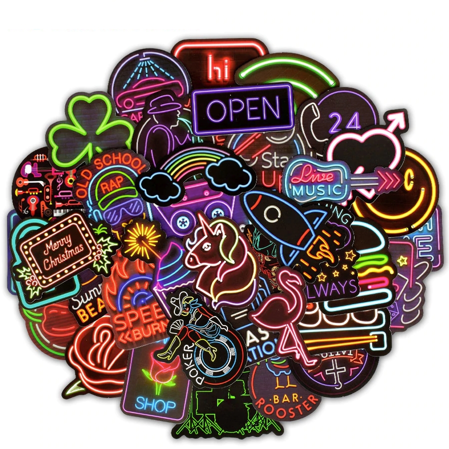 네온사인 노트북 스티커 50종 세트 10,500원