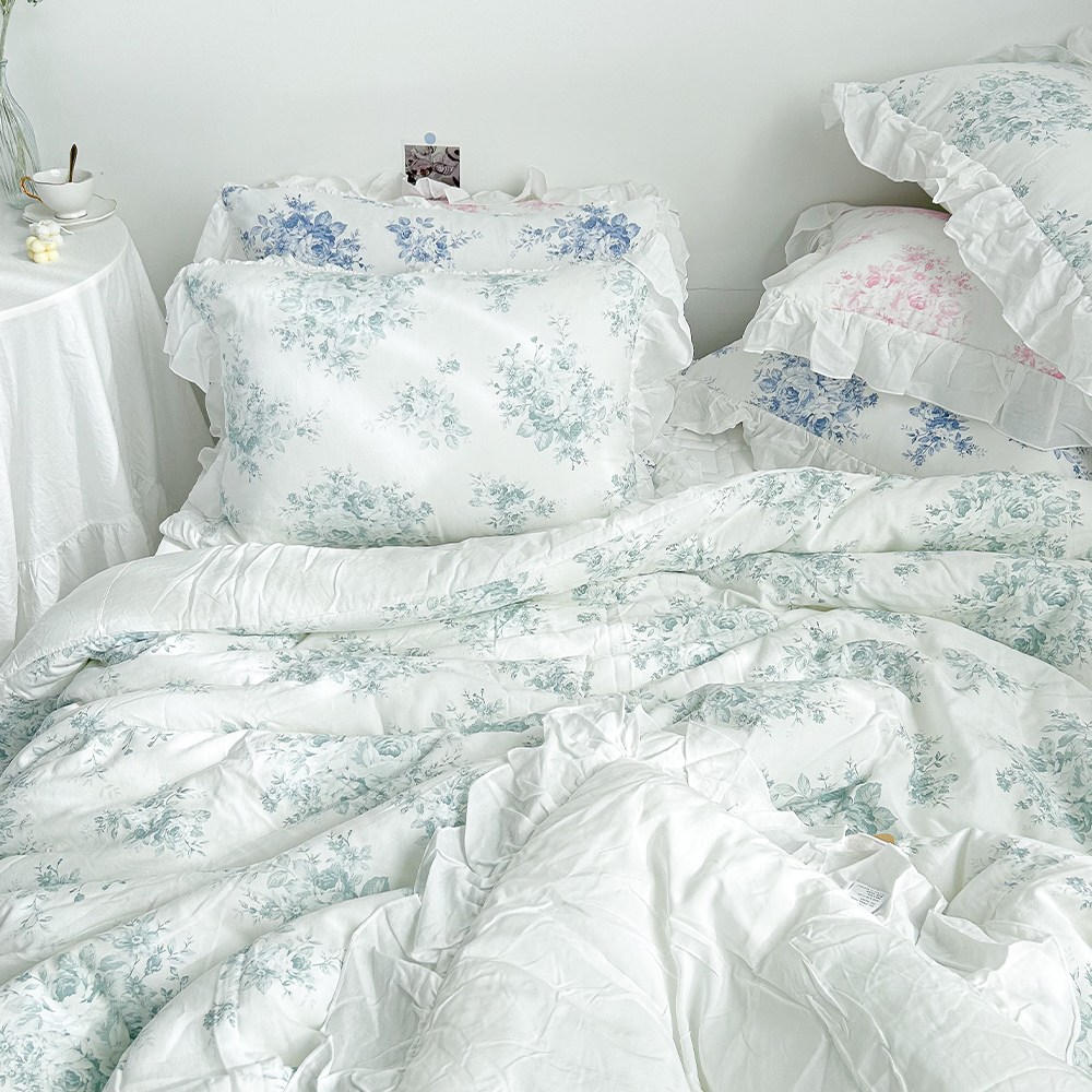 플라워이불 엔틱 린넨 모달 고급 차렵이불 순면이불 256,600원