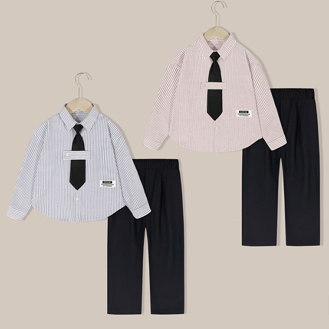 해피델리 셔츠 상하3종세트 넥타이 정장 스타일 가을 봄 26,500원