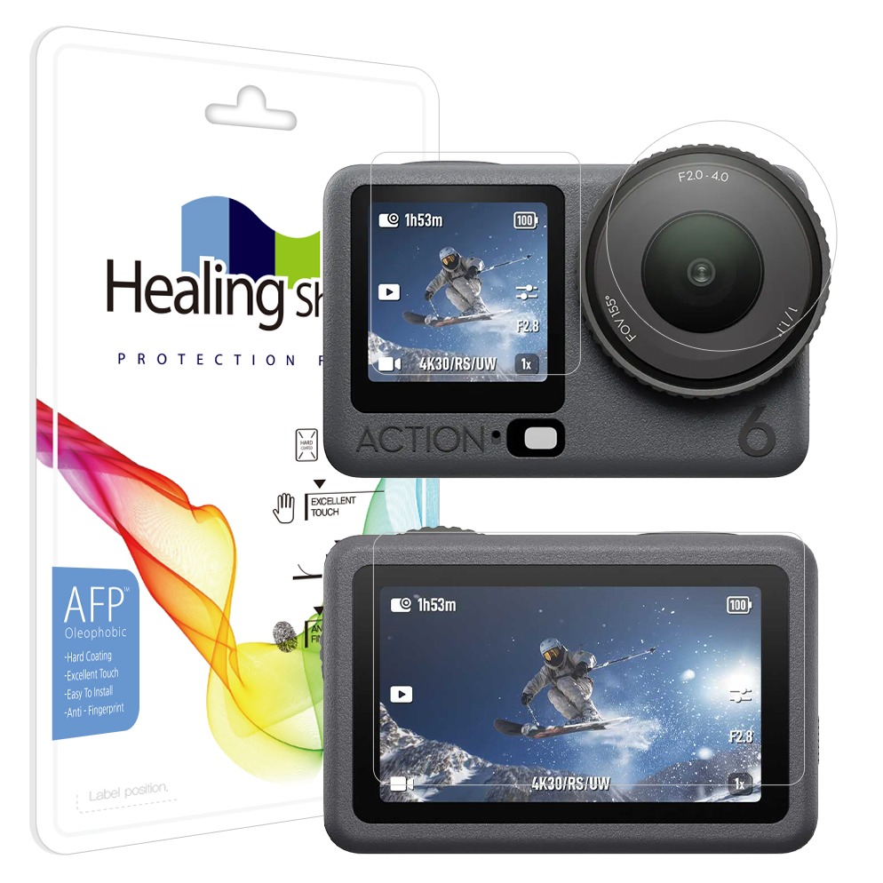 힐링쉴드 DJI 오즈모 액션6 올레포빅 액정보호필름 3종 x 2p 세트, 1세트, 단일상품 13,020원