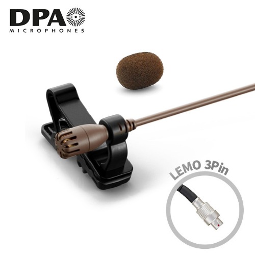 DPA 2061-OL-C-C03 LEMO 3Pin 브라운 타입 라발리에 핀 마이크 IP57 방진방수, 브라운, 2061-OL-C-C03 851,000원