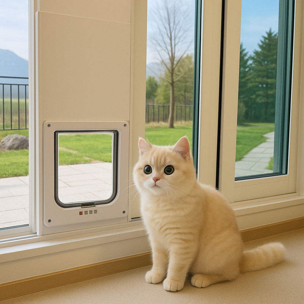 펫도어 베란다펫도어 강아지문 고양이문 강아지안전문 고양이안전문 캣도어 펫도어시공 견문 강아지출입문 고양이출입문 방묘문 고양이배변, 1개, 화이트 143,000원
