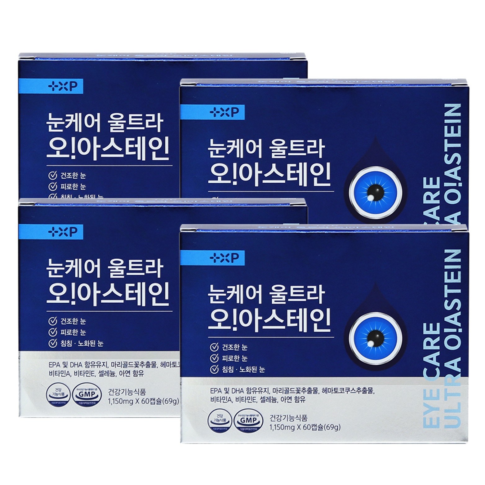 눈케어 울트라 오!아스테인 루테인 오메가 아스타잔틴 건조한 눈, 4세트, 60정 192,000원