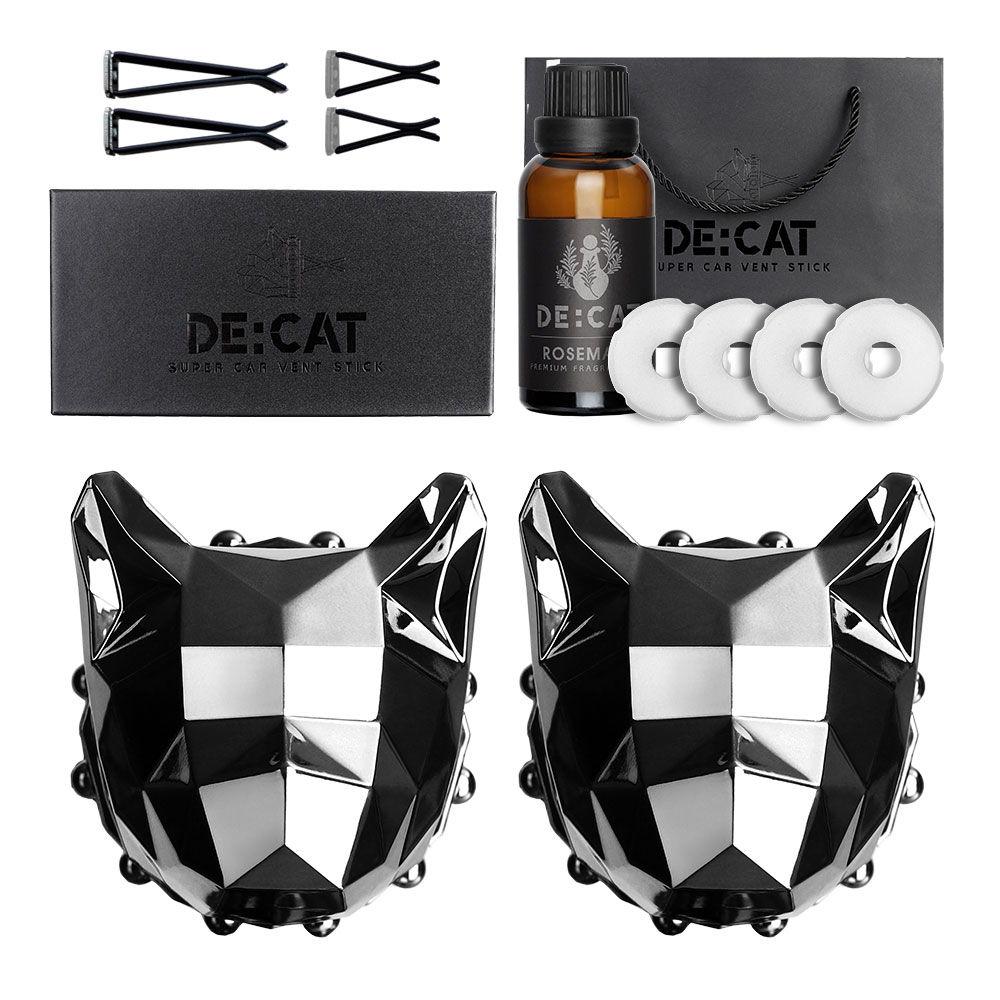 [디캣] 차량용 고양이 방향제 듀얼 B세트 미러그레이 31,900원