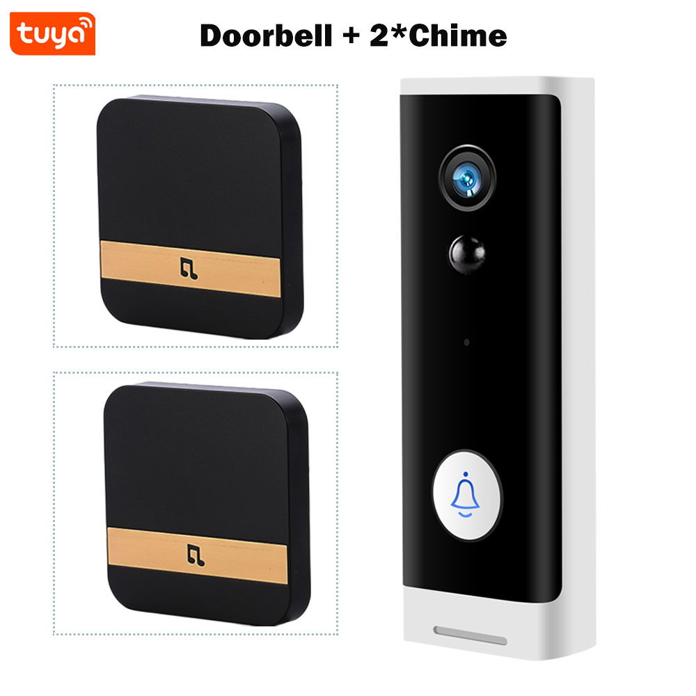 투야 와이파이 무선 보안 카메라 초인종 DC AC 배터리 전원 스마트 홈 모니터 알렉사 구글 초인종 카메라 80,300원