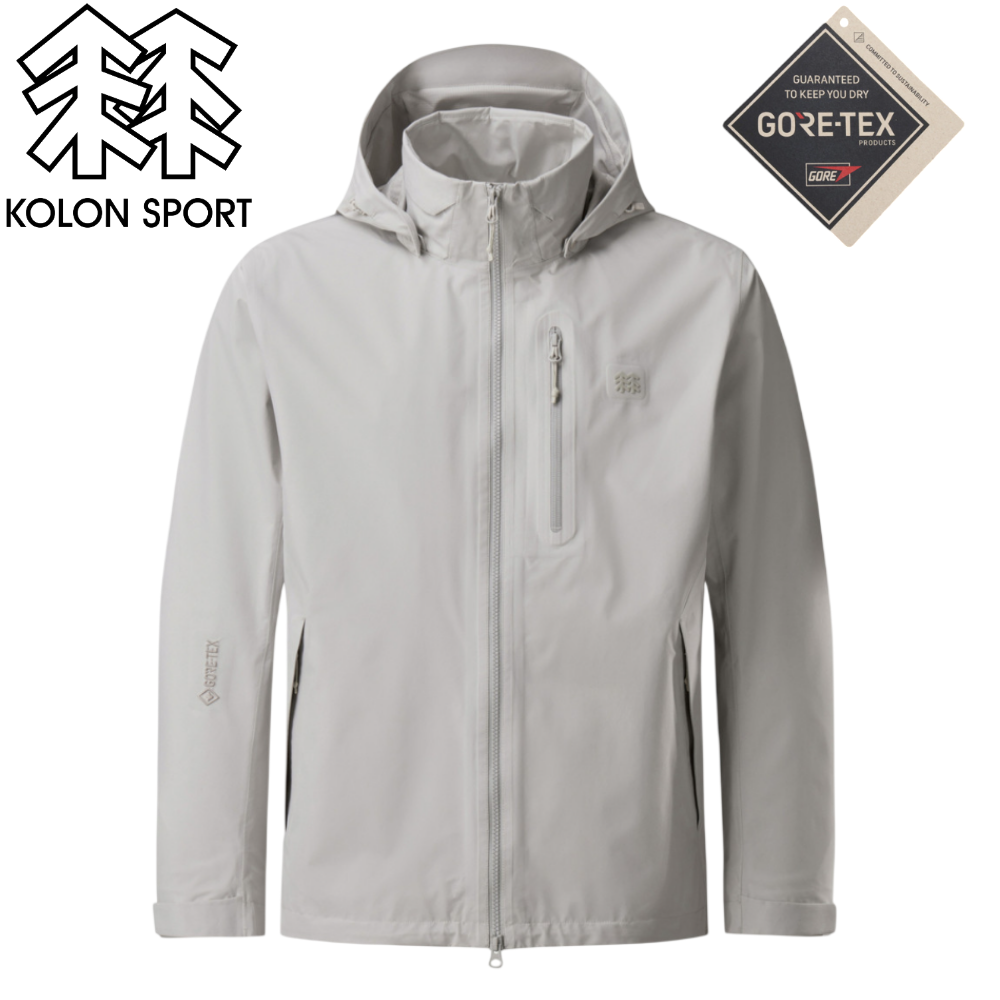[백화점발송] 코오롱스포츠 남성 봄가을 간절기 방수자켓 그레이 고어텍스 2L 등산 캠핑 트레킹 산책 낚시 301,900원