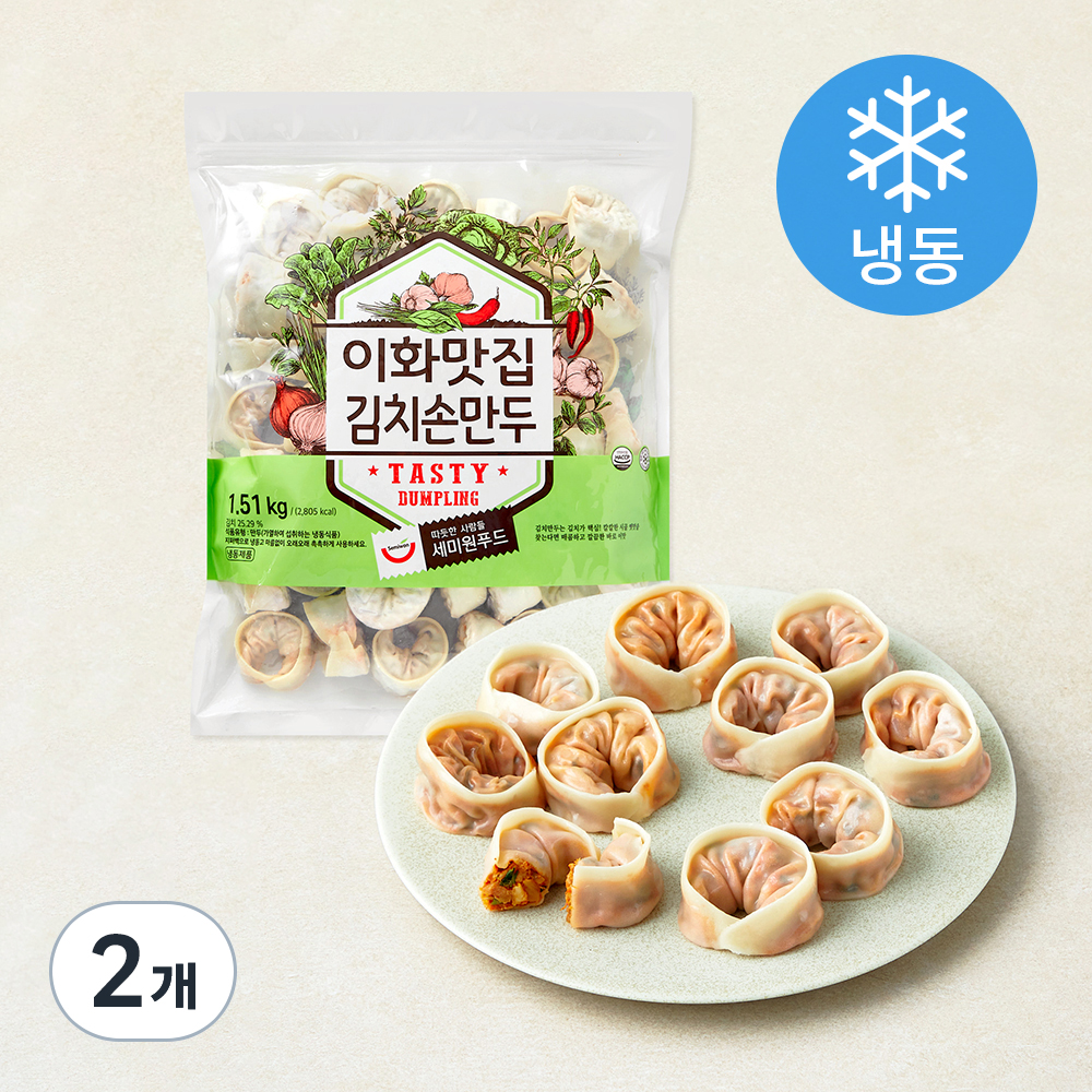 세미원 이화맛집 김치손만두 (냉동) 21,520원