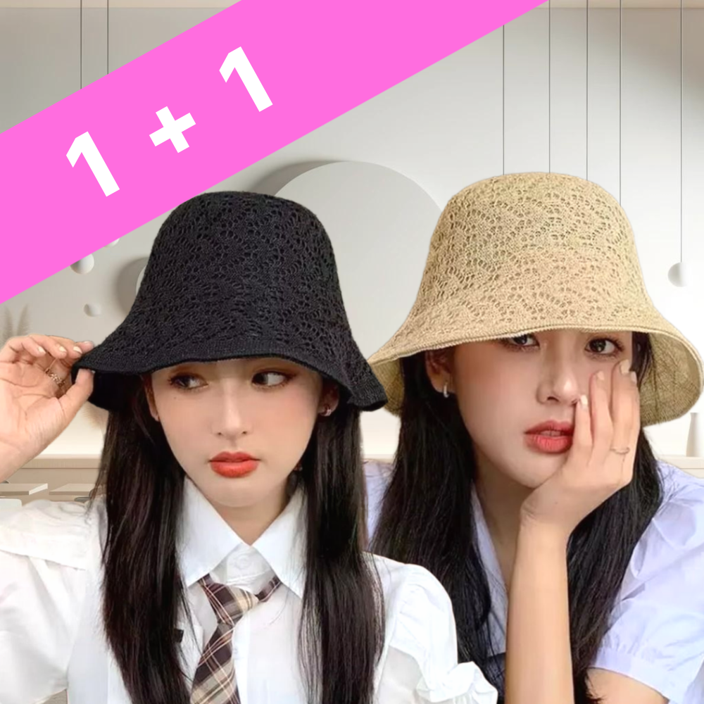 1+1 카미엘 데일리 여름 벙거지 양면 니트 버킷햇 19,900원