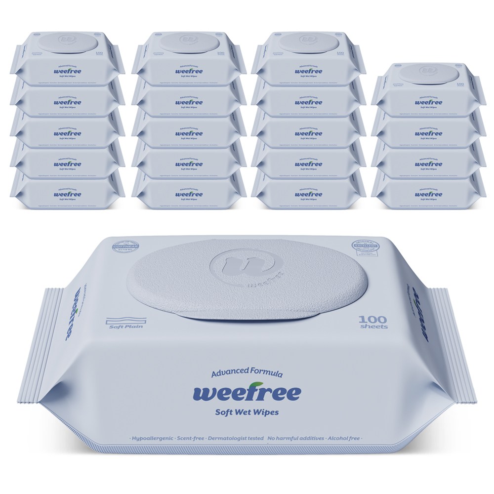 위프리 소프트 블루 아기물티슈 캡형, 20개, 100매, 50g 20,800원