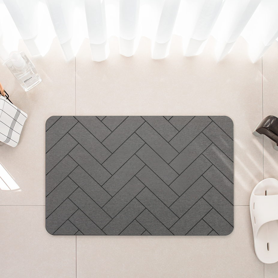 모던홀릭 규조토 발매트, 헤링본 다크그레이 10,000원