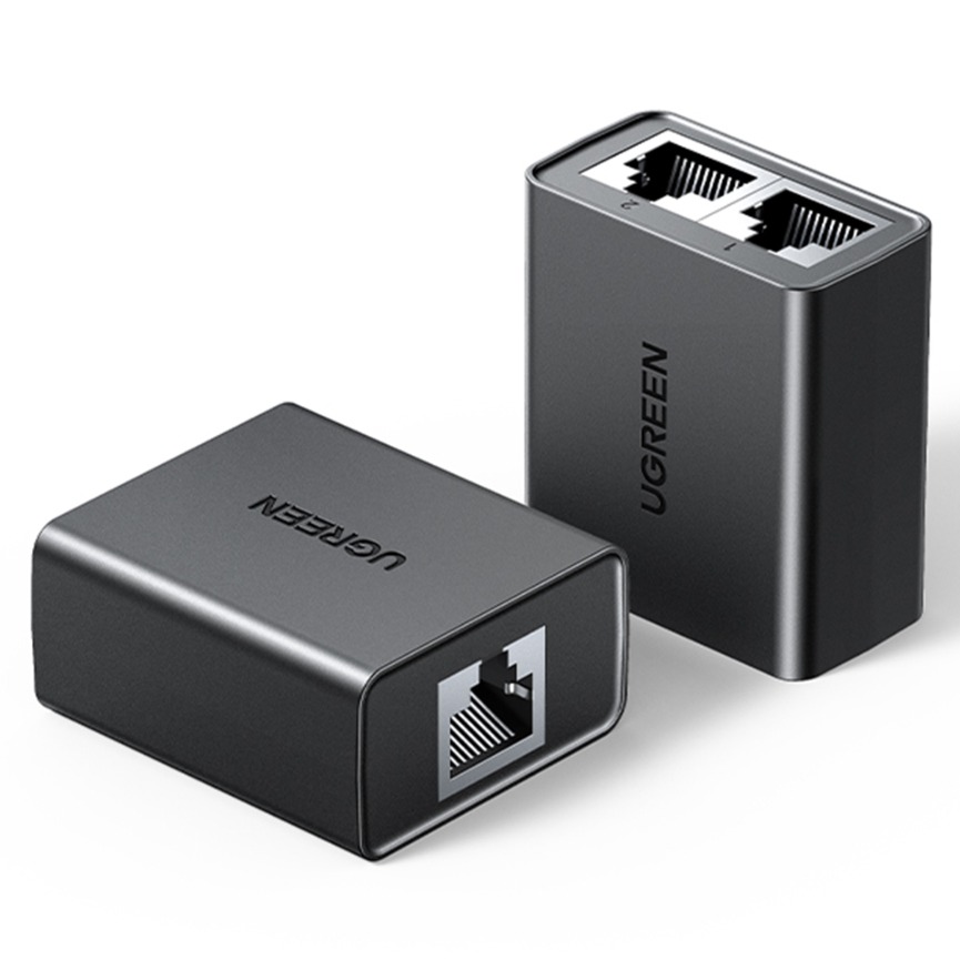 유그린 RJ45 랜 연장 커플러 이중 분배기 커넥터 2p 세트, 블랙, 1세트 9,900원