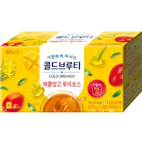 담터 콜드브루티 애플망고 루이보스, 20개입, 1개, 1.5g 4,700원